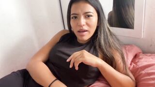 Shy Latina girl seduced and fucked hard