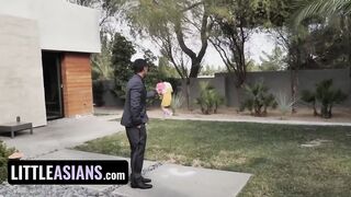 Teen Princess Ella Voneva Gets Her Asian Pussy Rammed By Diamond Banks’ Huge Strap On – LittleAsians FFM Threesome