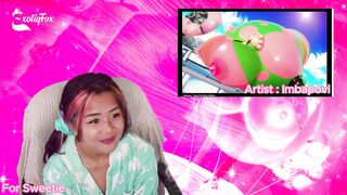 PLEASE STOP GETTING BIGGER!!! HENTAI REACTION TO INFLATED SE | Masturbation – M92