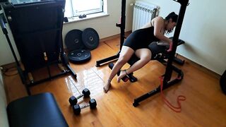 White latina wife suffering from a hernia calls her neighbor – Miss Squirting