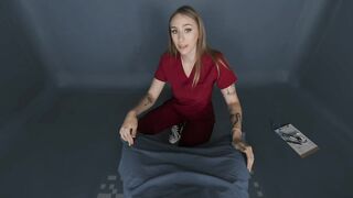 Angel Youngs – Sexy Big Tits Nurse Examines Your Massive Cock